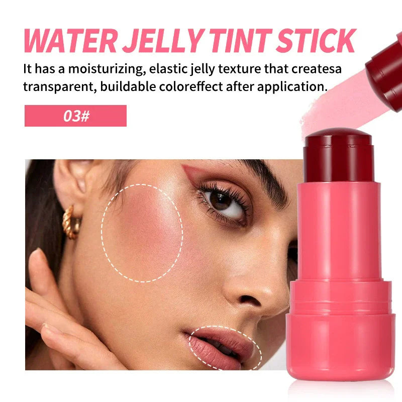 4 Colors Jelly Blush Stick Lip Balm Eyeshadow 3-in-1 Multi-Use Matte Blush Moisturize Brighten Lip Gloss Multi-Use Blush Makeup - AliExpress 66