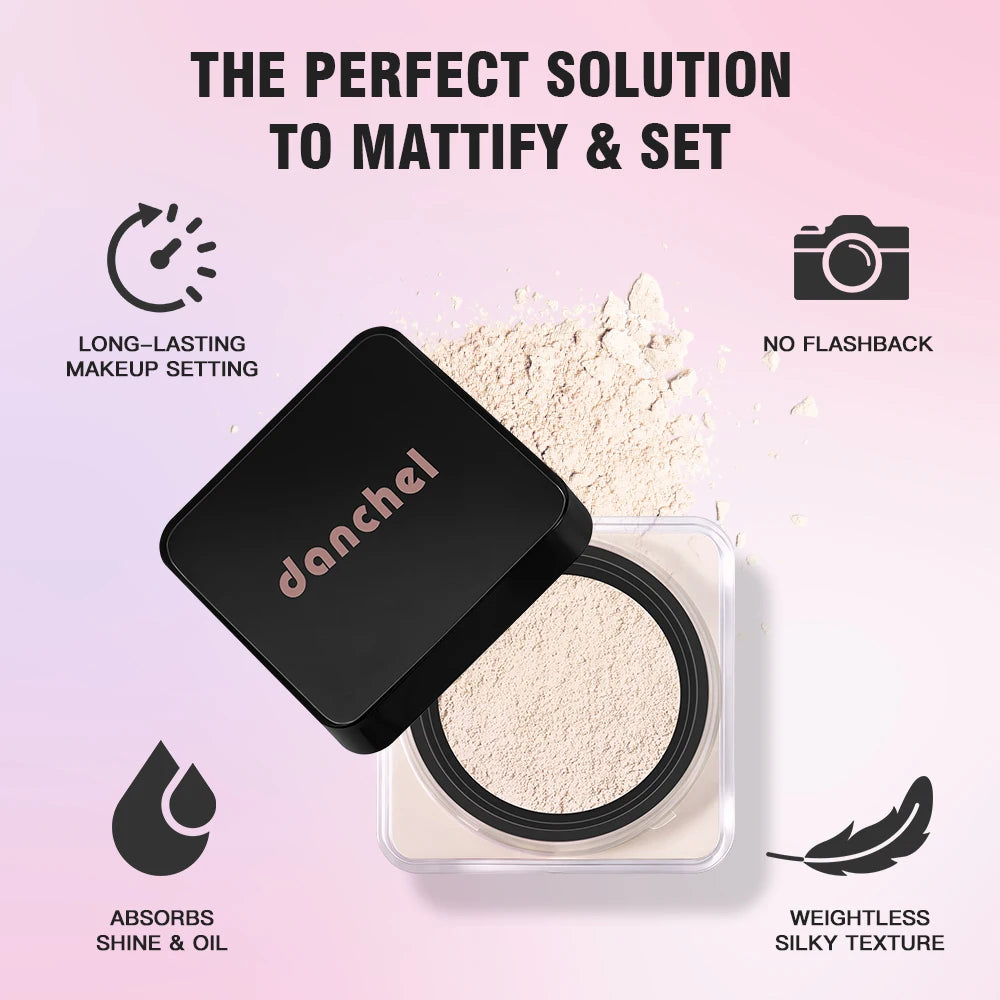 Loose Baking & Setting Powder Oil Control Sweat-proof 18h Long-lasting Wear Blurred Flaws Brighten Even Skin Tone Setting Powder