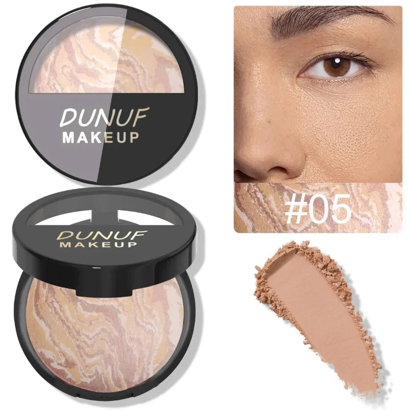 6 Colors Blush Palette Waterproof Lightweight Breathable Long Lasting Smooth Baked Powder Blusher Correcting Foundation