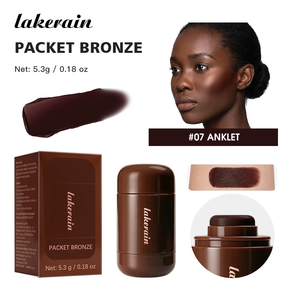 Lakerain Bronze Contour Stick Long-lasting Natural Makeup Finish Create Dimensional Effect Hydrates Smooths Skin Contour Stick - AliExpress 66