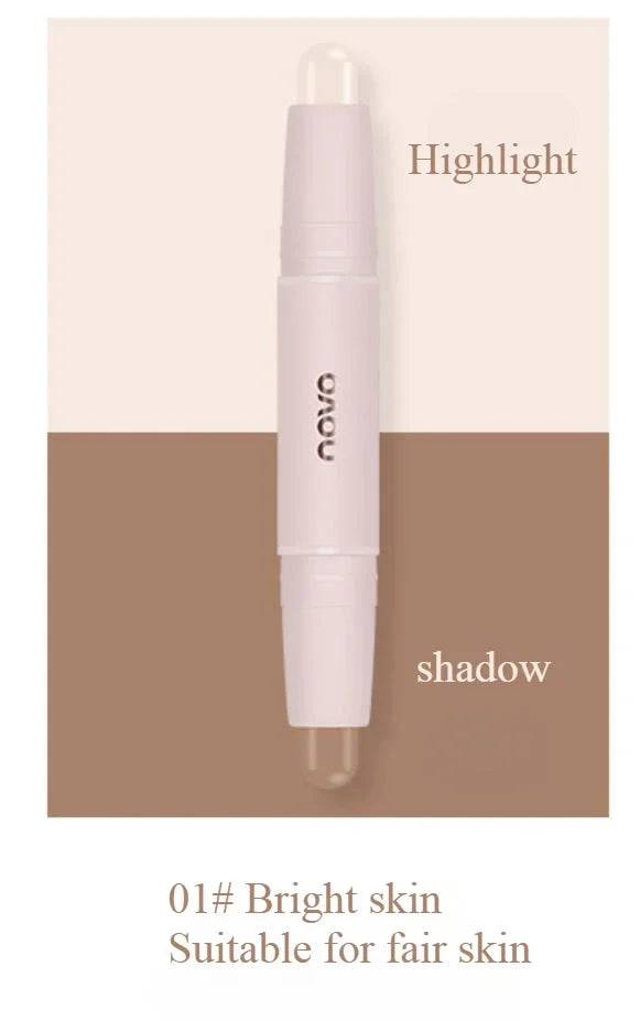 NOVO Double-Headed Highlighter Stick, Natural Color