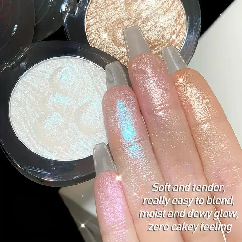 Potato Mud Texture Highlighter Makeup,Diamond Glitter Shimmer Pearlescent Portable Highlight Powder For Face Nose Eye Makeup - AliExpress 66