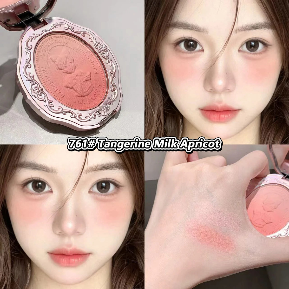 Kakashow Emboss Gradient Brightens Blusher Powder Cosmetics Silky Long Lasting Easy To Color Korean Style Blush Palette Makeup - AliExpress 66