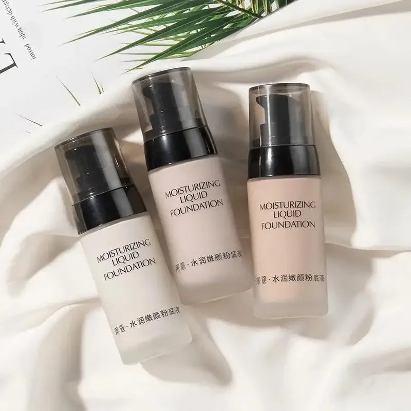 Long Lasting Oil Control Liquid Foundation Waterproof Brightening Concealer Natural Finish Moisturizing Professional Makeup