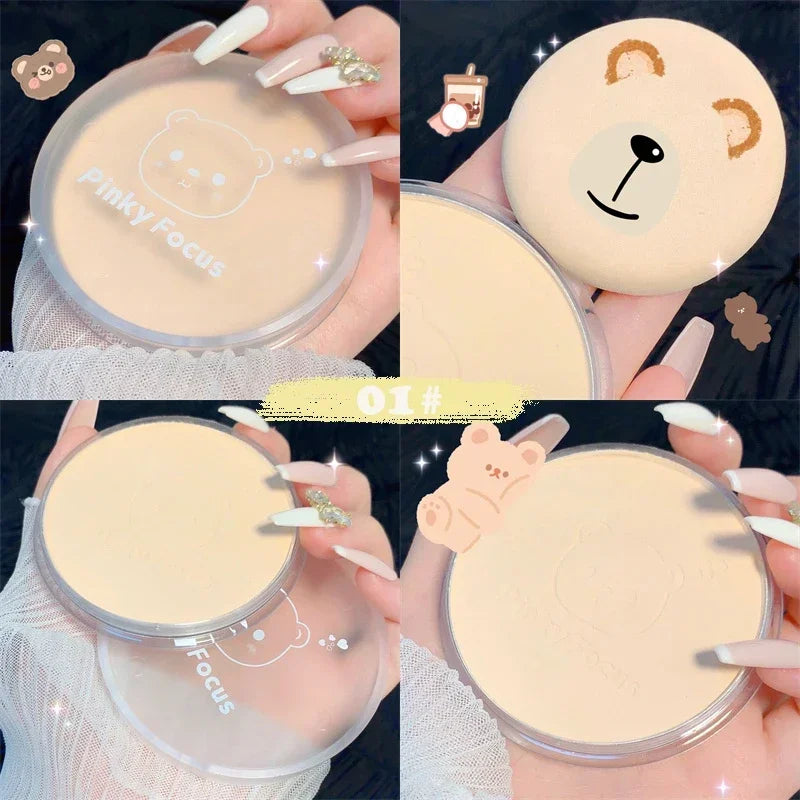 Pressed Powder Transparent White Brighten Oil Control Concealer Lasting Natural Face Makeup Setting Powder Waterproof Cosmetic - AliExpress 66