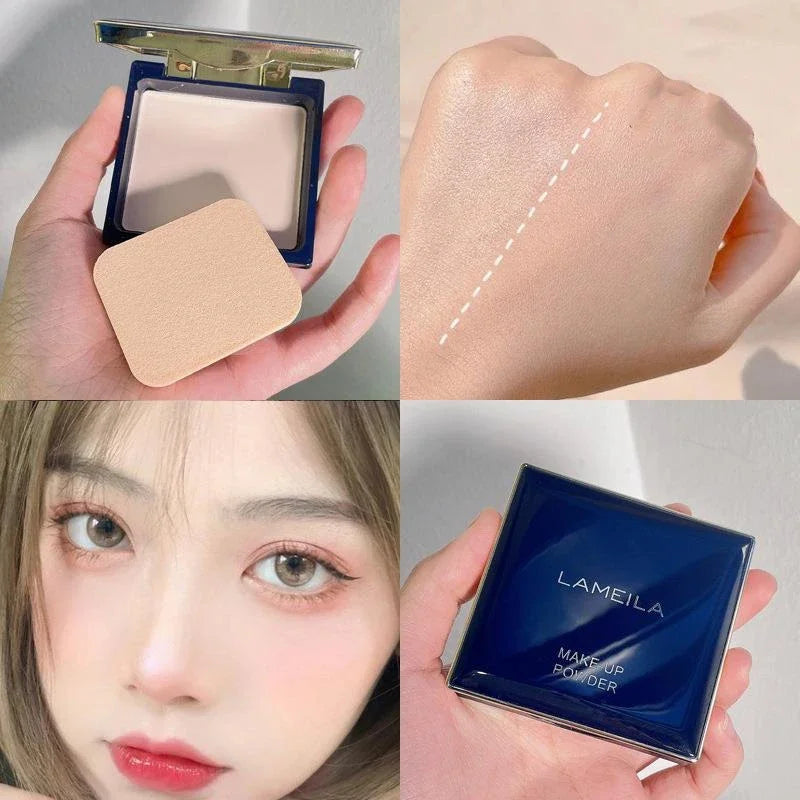 Waterproof Oil-Control Long-Lasting Face Powder with Puff - Makeup Setting Powder for Facial Foundation Cosmetics - AliExpress 66