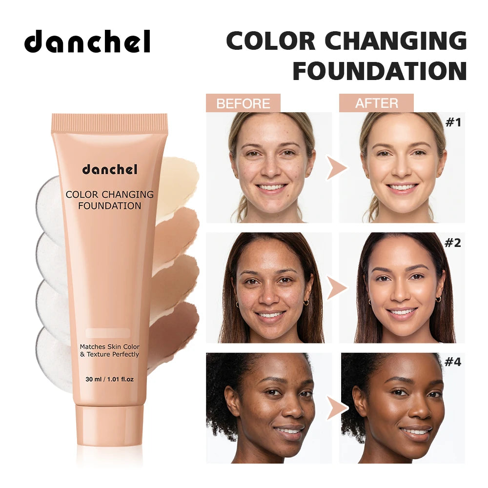 Color Changing Liquid Foundation Deep Hydration Brighten Even Skin Tone Natural Matte Finish Makeup Effect Concealer Foundation - AliExpress 66