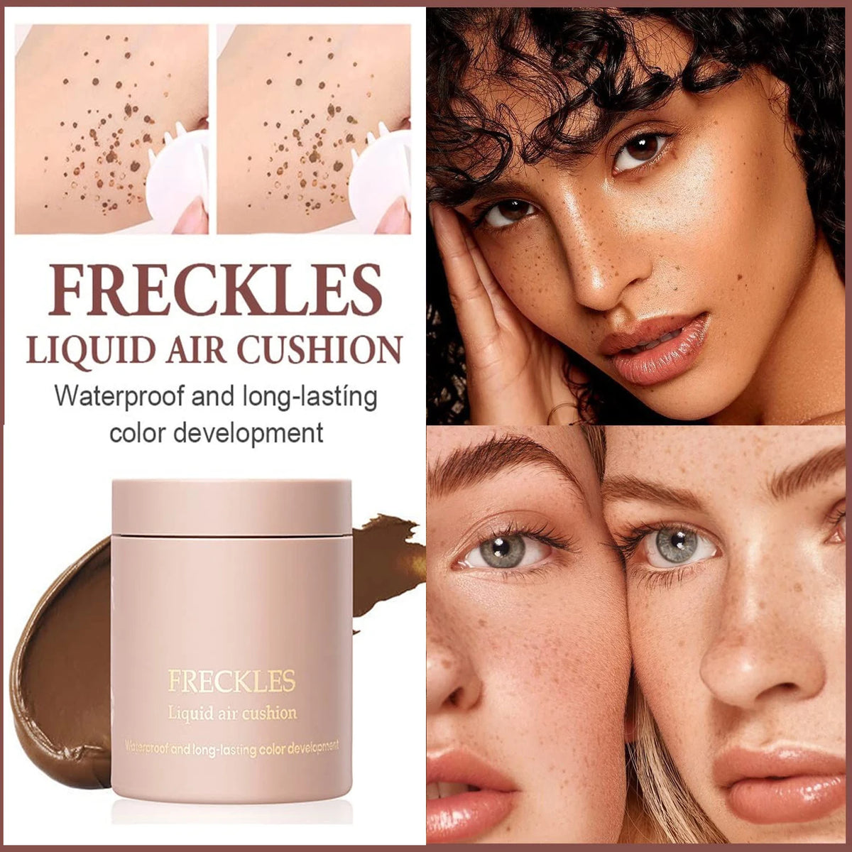 Natural Nude Freckles Pen Seal Cushion Freckles Waterproof Longlasting Fake Freckle Stamp Air Cushion Pen Sexy Face Base Makeup - AliExpress 66