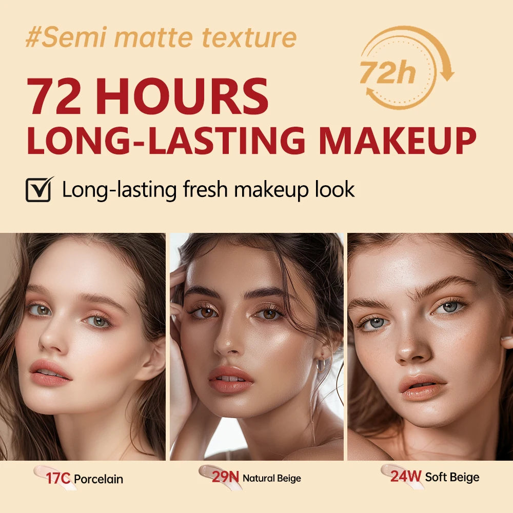 Sunscreen Cushion Foundation Fit Cushion Foundation Full Coverage Waterproof Long-lasting Concealer Long-lasting Korean Makeup - AliExpress 66