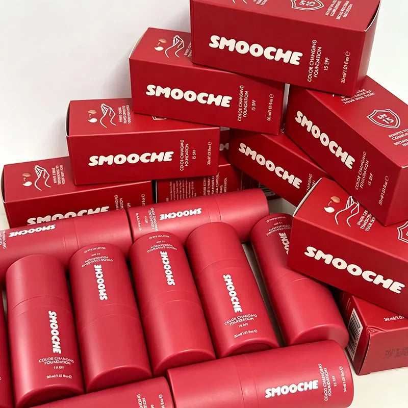 30ml SMOOCHE Skin Tone Adaptive Color Changing Liquid Foundation Lasting Oil Control Waterproof Lightweight Base Layer Concealer