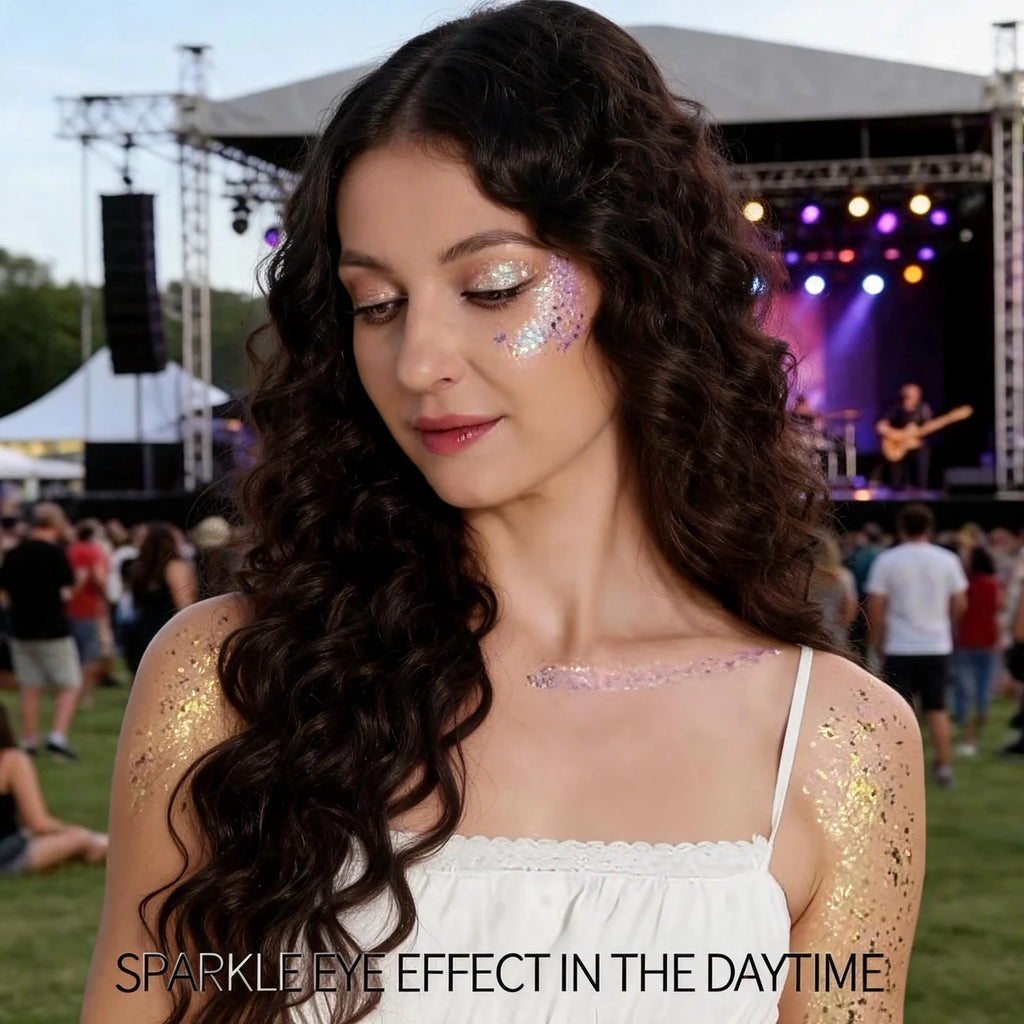 40 Color Luminous Glitter Palette Sequin Shimmer Face Body Makeup for Women Girls Party Festive Stage Night Use