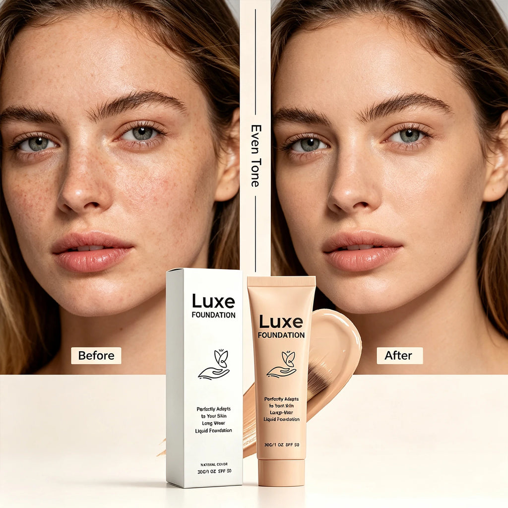 Self?Adjusting Color Changing Foundation Skin Tone Matching Concealer Full Coverage Long?Lasting Makeup Base Sun Protection