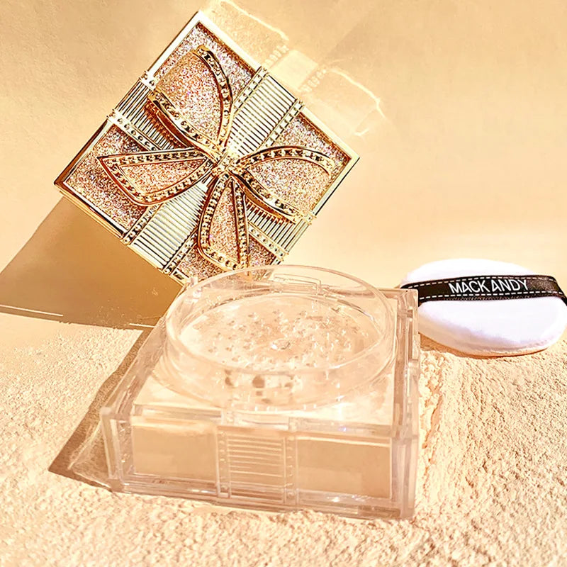 2 Colors Makeup Loose Powder Transparent Finishing Powder Waterproof Cosmetic Puff For Face Finish Setting With Puff - AliExpress 66
