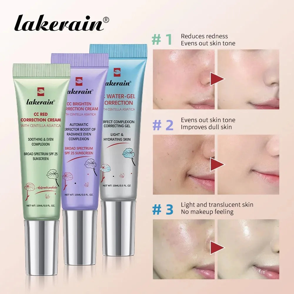 CC Red Correction Cream Full Coverage Liquid Foundation Waterproof Long-Lasting Redness Corrector Korean Cosmetic Face Makeup - AliExpress 66