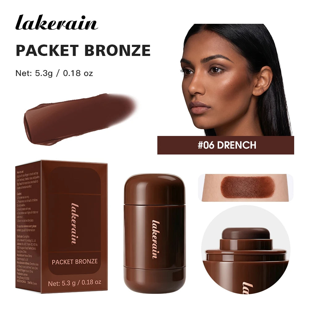 Lakerain Bronze Contour Stick Long-lasting Natural Makeup Finish Create Dimensional Effect Hydrates Smooths Skin Contour Stick - AliExpress 66