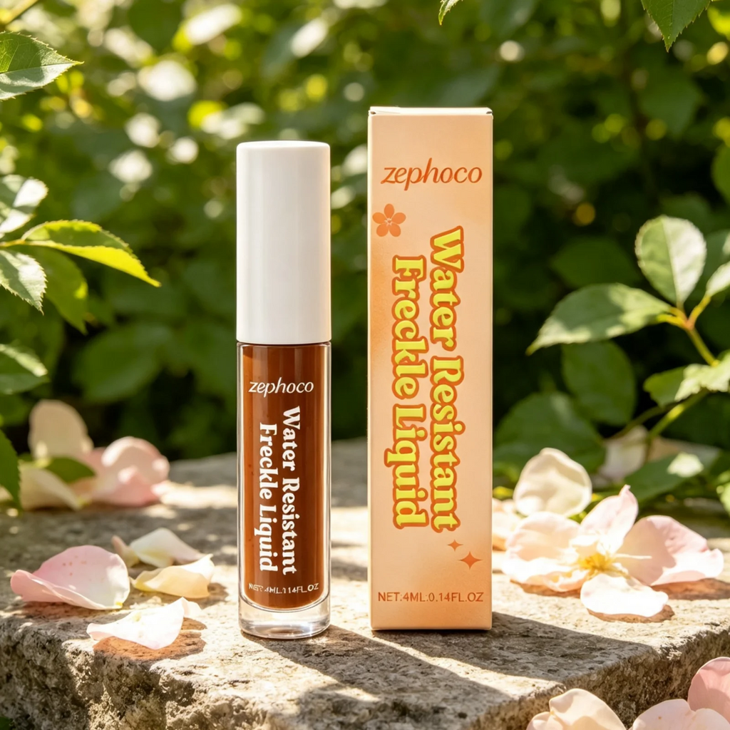 Zephoco Freckle Liquid Waterproof Long Lasting Makeup Fine Tip Fast Color Development Quick Drying Natural Looking Freckle Pen
