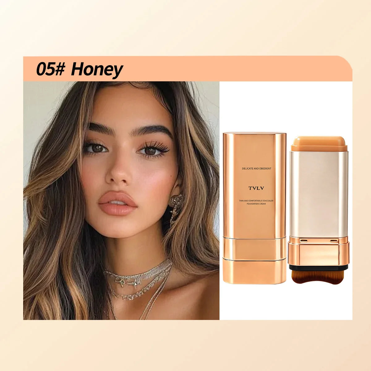 2 Pcs Set Double-End Foundation Stick,Long-Lasting Transfer-Resistant,Long-Wearing Coverage,Creates A Natural Makeup Look