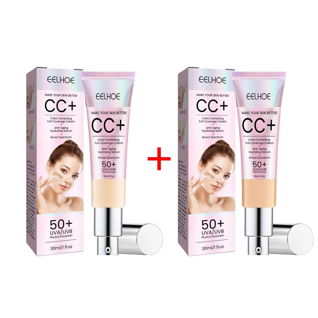 EELHOE CC Foundation Cream Oil Control Pore Covering Even Skin Tone Waterproof Natural Looking Makeup Moisturizing Foundation - AliExpress 66