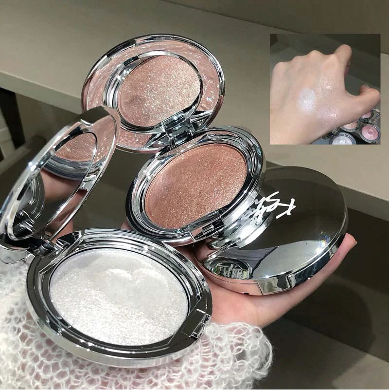 kakashow Diamond Shimmer Highlighter Cream Potato Texture Long Lasting Multi-Use Face Eye Cheek Makeup for Party & Gift