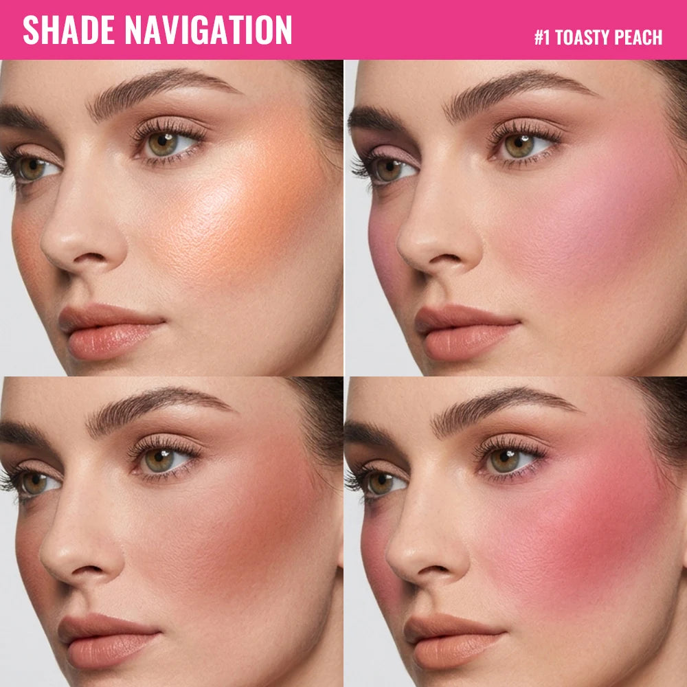 4?Color Blur Filter Blush Palette Matte Pigmented Powder Blush Makeup Palette Natural Flush Cheek Cosmetic With Blush Brush - AliExpress 66