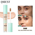 QIBEST Face High Coverage Concealer Matte Liquid Foundation Multi-Use Cream Oil Control Retouch Face Makeup Products For Women
