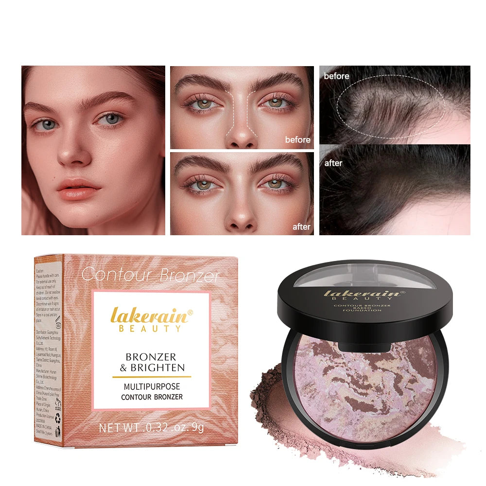 Demi Matte Natural Finish Baked Brighten Color Correcting Powder Foundation Buildable Light to Coverage Oil Control Makeup - AliExpress 66