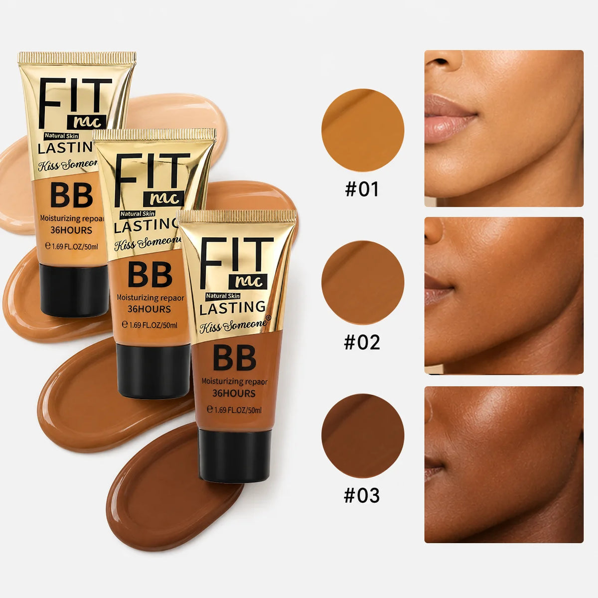3pcs/1set Long lasting concealing, waterproof and moisturizing bb cream, liquid foundation, concealer, liquid foundation - AliExpress 66
