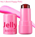 4 Colors Jelly Blush Stick Lip Balm Eyeshadow 3-in-1 Multi-Use Matte Blush Moisturize Brighten Lip Gloss Multi-Use Blush Makeup - AliExpress 66