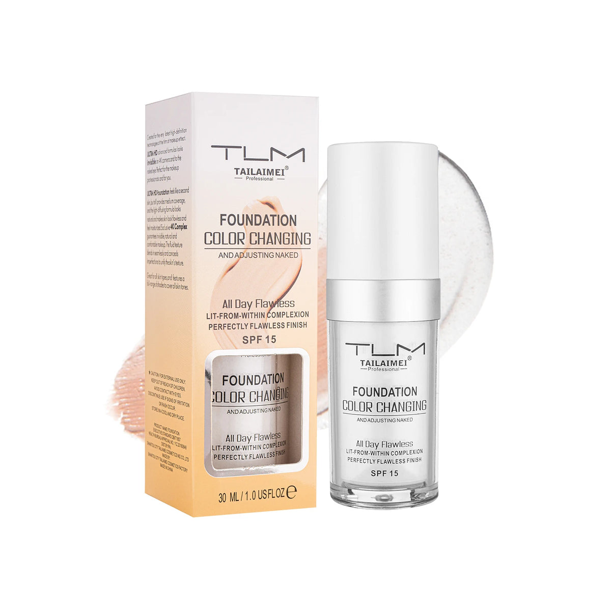 TLM Liquid Foundation Color Changing Concealer Waterproof Natural Brighten Skin Tone Face Cosmetics Makeup for Women & Men 30ml - AliExpress 66