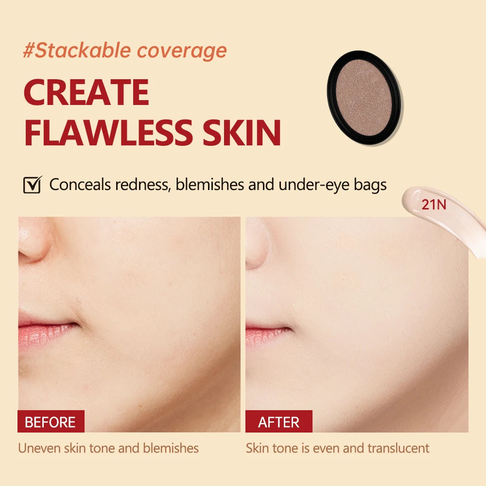 Waterproof Cushion Foundation Refill Long-lasting High Coverage Foundations Korean Makeup CC Cream Foundation Tone Up Cream - AliExpress 66