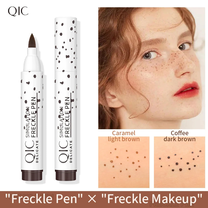 QIC Face Fake Freckles Pen Natural Waterproof Lifelike Fake Freckles Pen for Long Lasting Look Dot Spot Pen Makep Tool Cosmetic - AliExpress 66