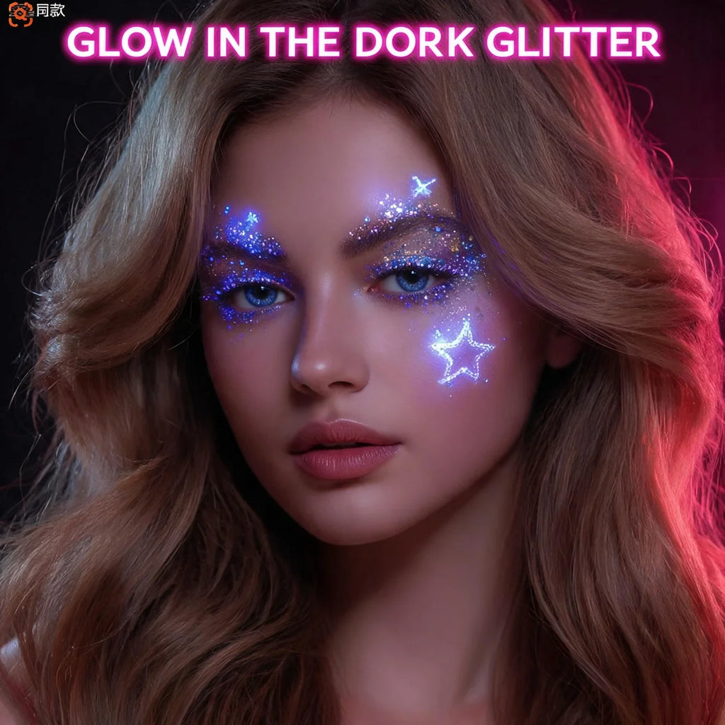 40 Color Luminous Glitter Palette Sequin Shimmer Face Body Makeup for Women Girls Party Festive Stage Night Use