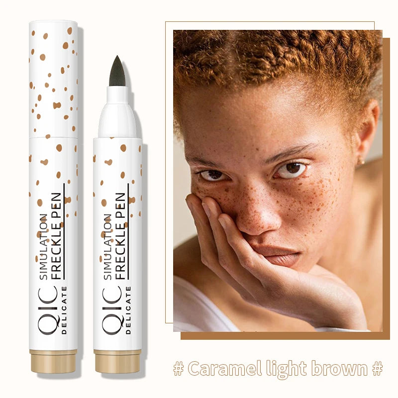 QIC Face Fake Freckles Pen Natural Waterproof Lifelike Fake Freckles Pen for Long Lasting Look Dot Spot Pen Makep Tool Cosmetic - AliExpress 66