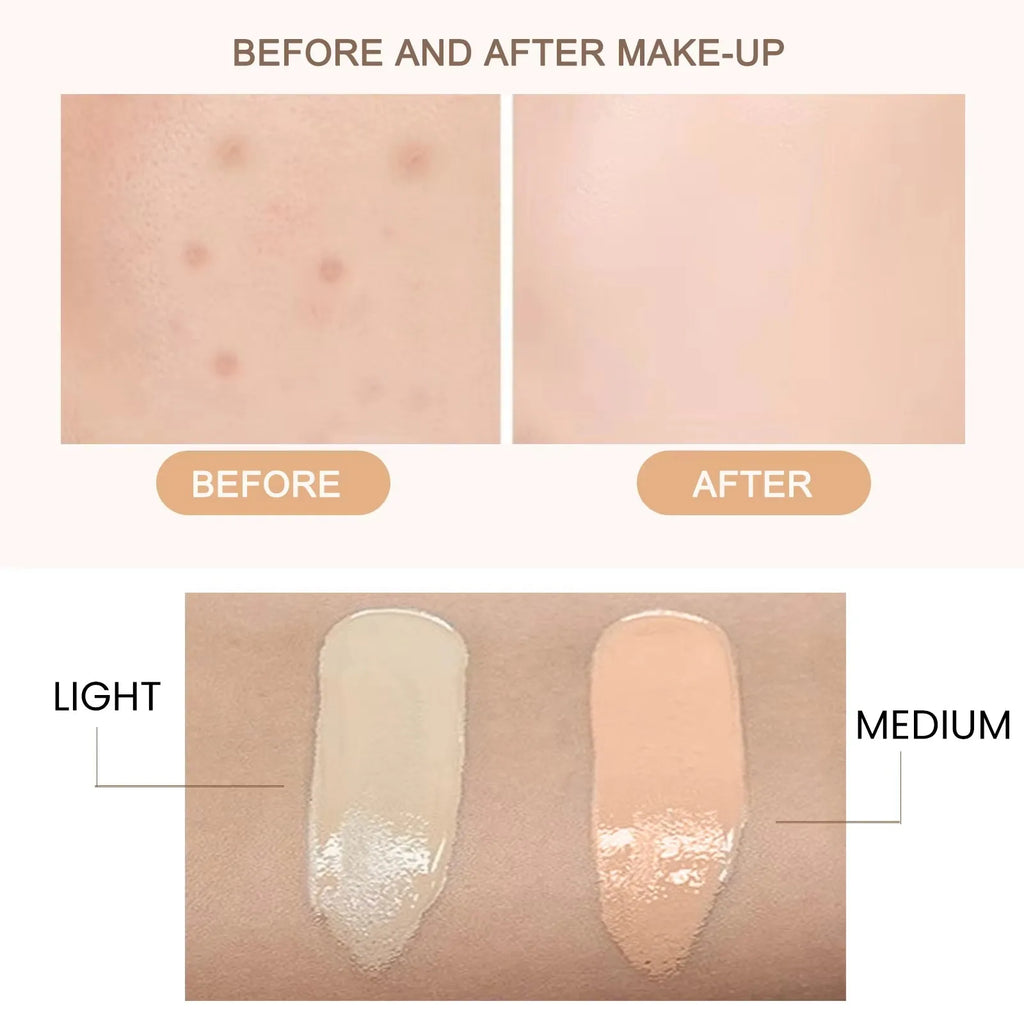 EELHOE CC Foundation Cream Oil Control Pore Covering Even Skin Tone Waterproof Natural Looking Makeup Moisturizing Foundation - AliExpress 66
