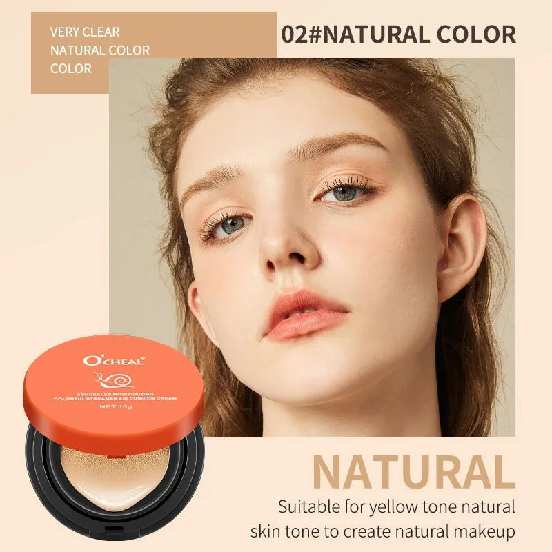 2 Colors O'CHEAL Whitening BB Cream Foundation Air Cushion Concealer Face Makeup Girl's Facial Beauty Original Cosmetic Cream - AliExpress 66