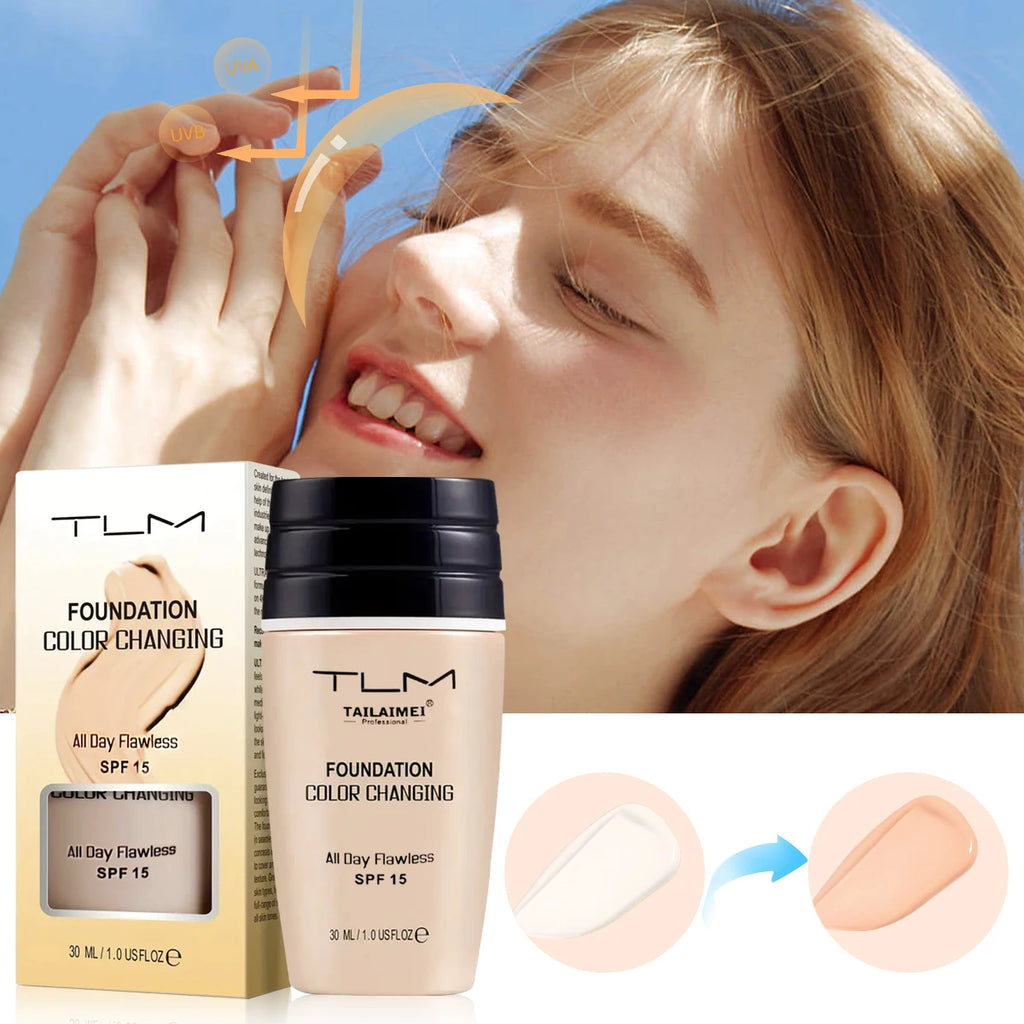 TAILAIMEI Foundation, Color Changing Formula, SPF15 Protection, Lightweight, Long-Lasting Makeup - AliExpress 66
