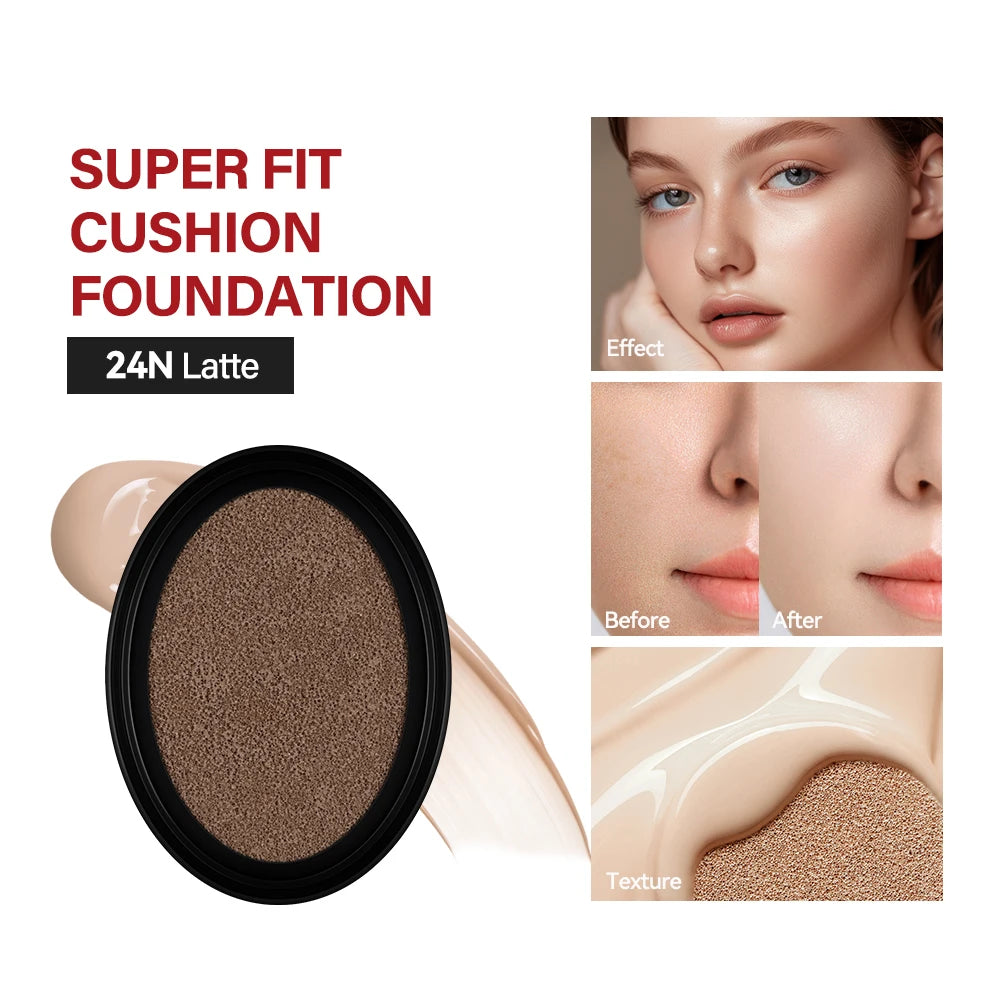 Waterproof Cushion Foundation Refill Long-lasting High Coverage Foundations Korean Makeup CC Cream Foundation Tone Up Cream - AliExpress 66