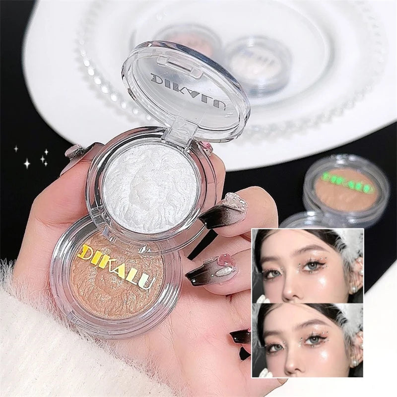 3 Color Face Highlighter Palette Llluminator Palette Natural Waterproof Glitter Shimmer Powder Highlight Makeup High Gloss Cream - AliExpress 66