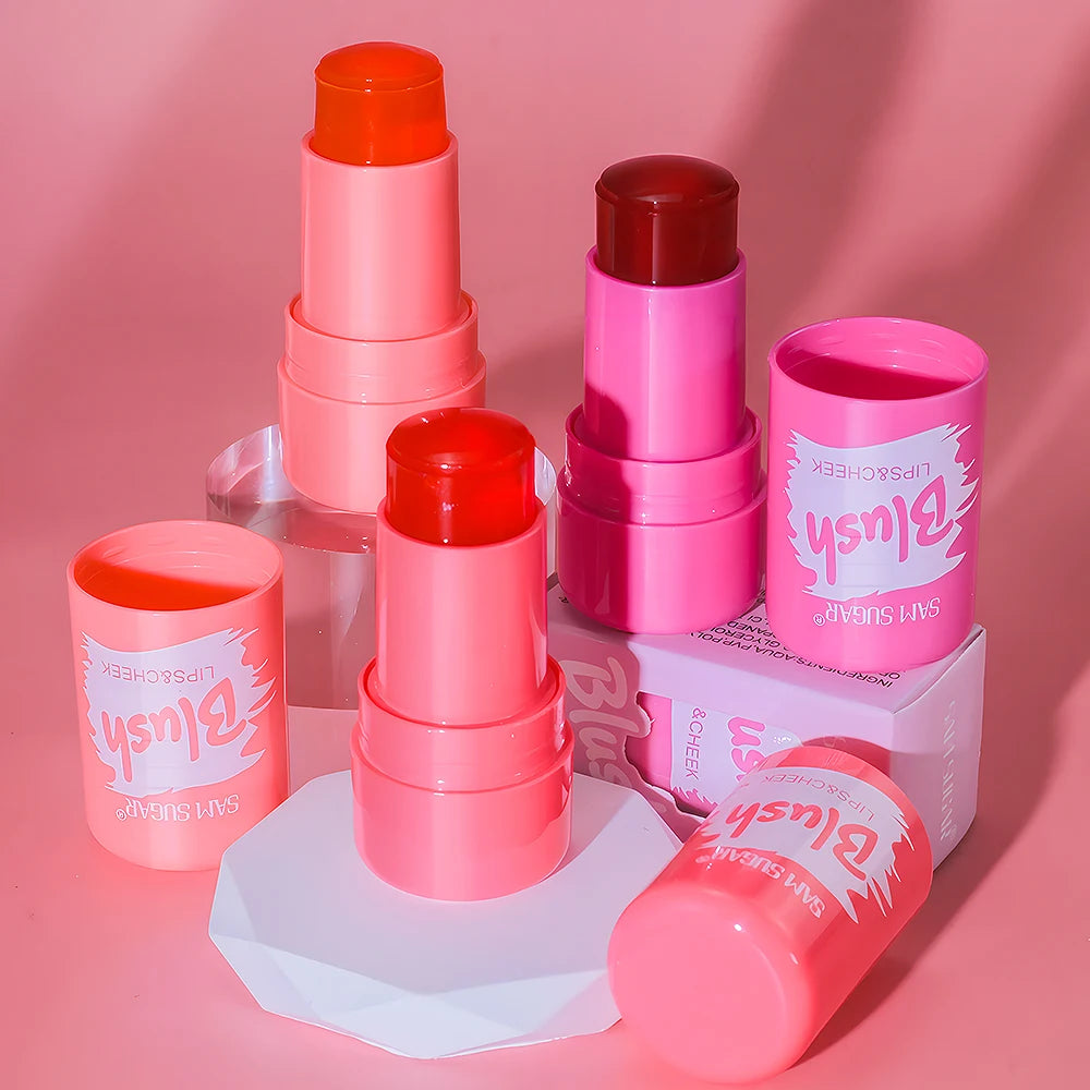 2 Color Jelly Brightening Blush Cream Long Lasting Natural Face Contour Blusher Stick Waterproof Everyday Korean Style Cosmetics - AliExpress 66