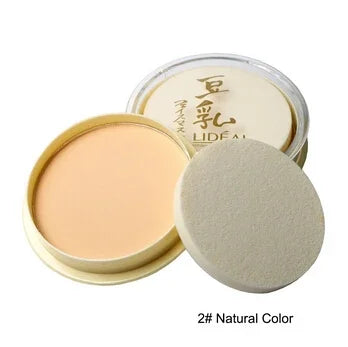 Long Lasting Waterproof Concealer Setting Powder, Moisturizing Sheer Finish Honey Powder, Wet and Dry Dual Use Face Makeup Press