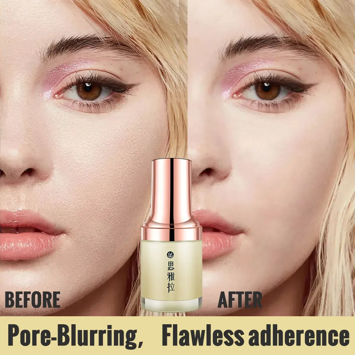 Long-Lasting Matte Finish Makeup Primer Cream - Oil Control Anti-Shine Beauty Skin Care for Smooth Flawless Foundation Applicati