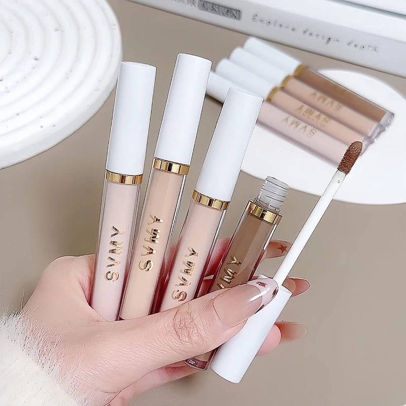 Ivory White Liquid Concealer Moisturizing Waterproof Brightening Concealer Cream Lasting Cover Spot Dark Circles Face Makeup - AliExpress 66