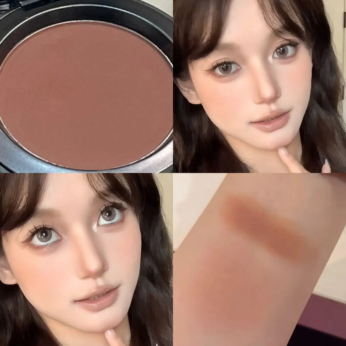 Herorange Single Blush Low Saturation Matte Finish Dual Use Blush Contour for Daily Bare Face Makeup - AliExpress 66