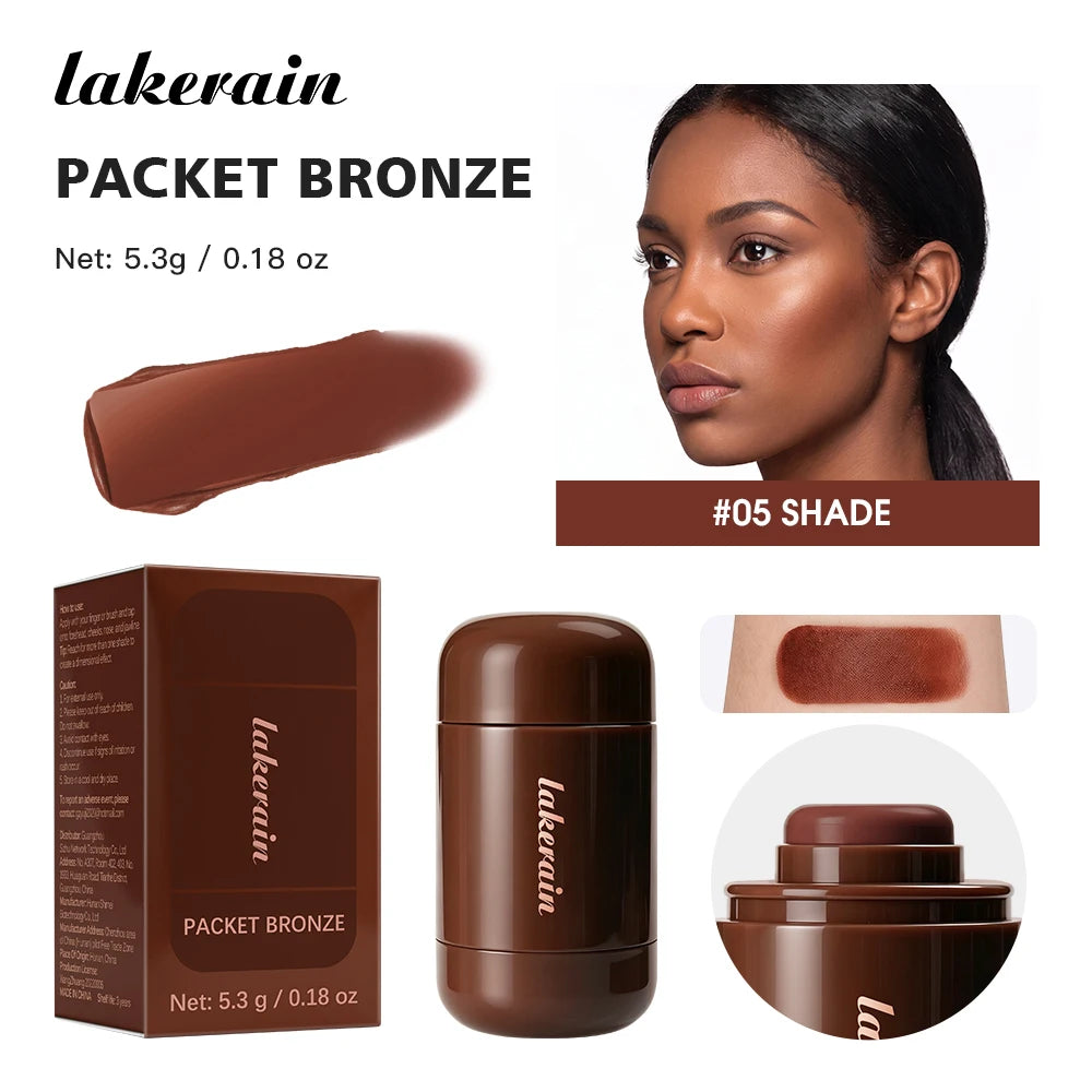Lakerain Bronze Contour Stick Long-lasting Natural Makeup Finish Create Dimensional Effect Hydrates Smooths Skin Contour Stick - AliExpress 66