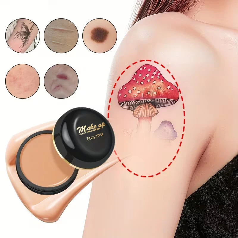 Full-coverage Concealer for Mature Skin - Ideal for Natural Makeup to Cover Dark Circles, Spots, Marks, and Tear Troughs