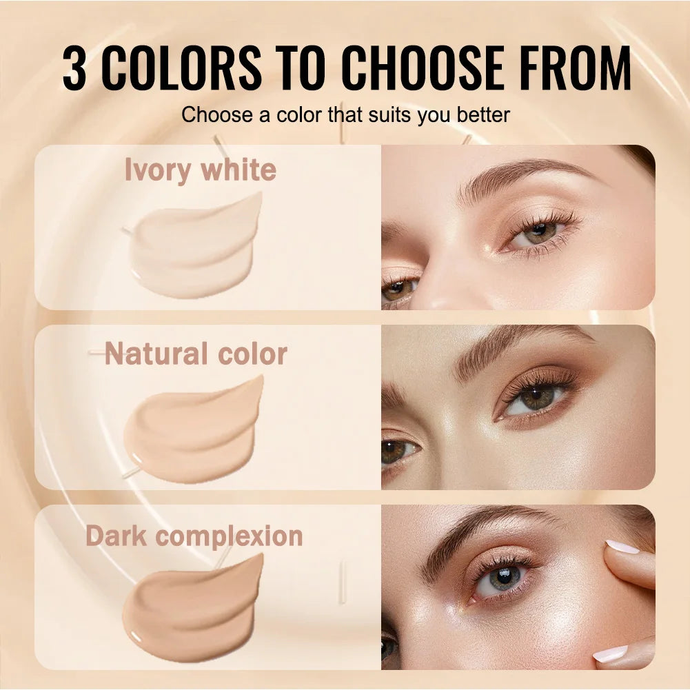 Mushroom Head Air Cushion BB Cream, Moisturizing Concealer Foundation, Brightening Natural Nude Makeup with Mushroom Puff - AliExpress 66