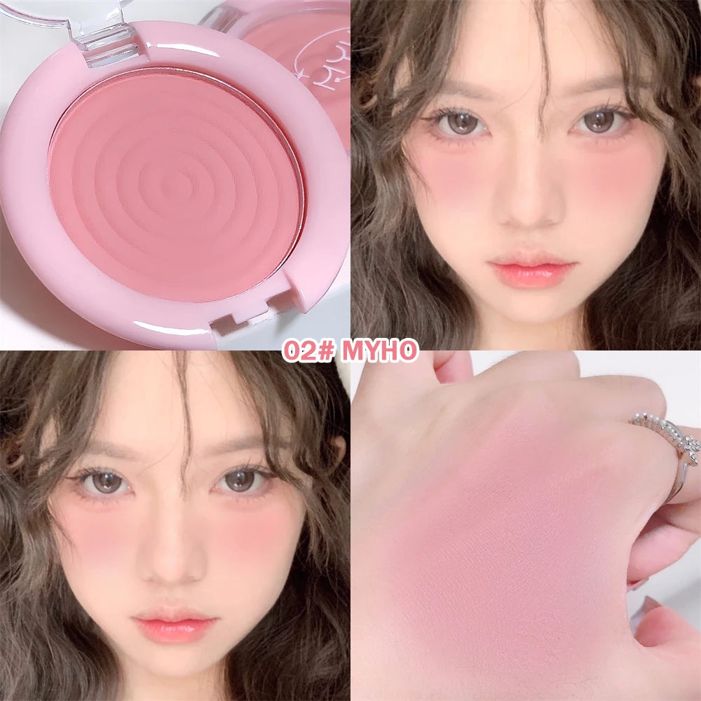 Monochrome Milk Peach Face Blush Pallete Mineral Pigment Cheek Blusher Powder Makeup Professional Contour Shadow Pink Blusher - AliExpress 66