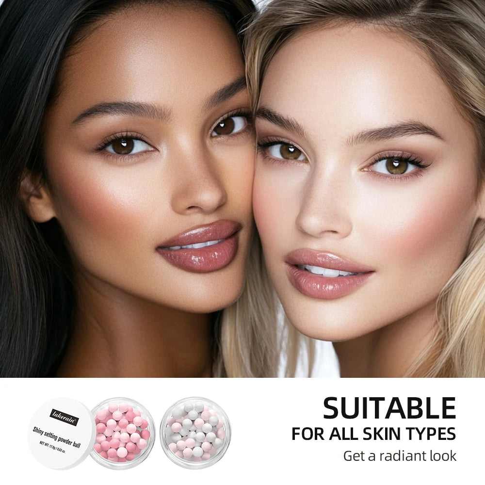 Pearl Ball Setting Powder Ball Face Ball Powder Matte Translucent Setting Powder Cosmetics Oil-control Velvety Lasting Makeup - AliExpress 66