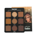 1 PC 9 Colors Makeup Palette Kit - 6 Color Contour & 3 Color Highlight Long-Lasting Waterproof Beauty Tools For Women Makeup - AliExpress 66
