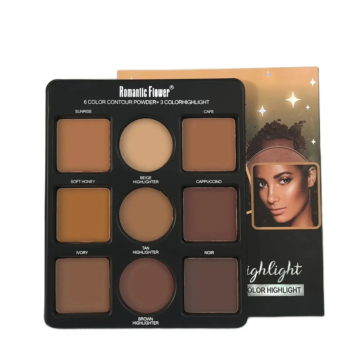 1 PC 9 Colors Makeup Palette Kit - 6 Color Contour & 3 Color Highlight Long-Lasting Waterproof Beauty Tools For Women Makeup - AliExpress 66